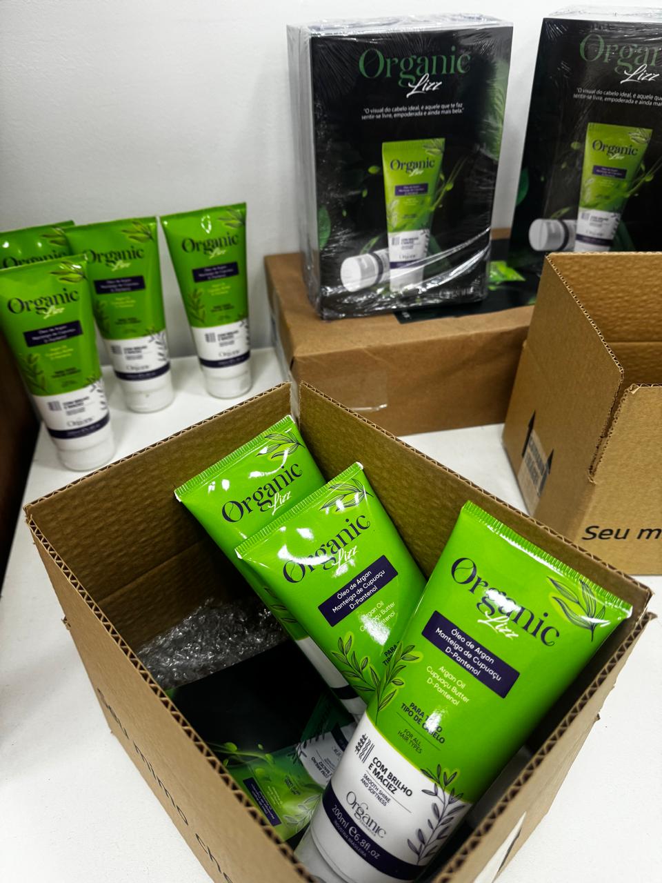 Organic Lizz com guia de aplicação