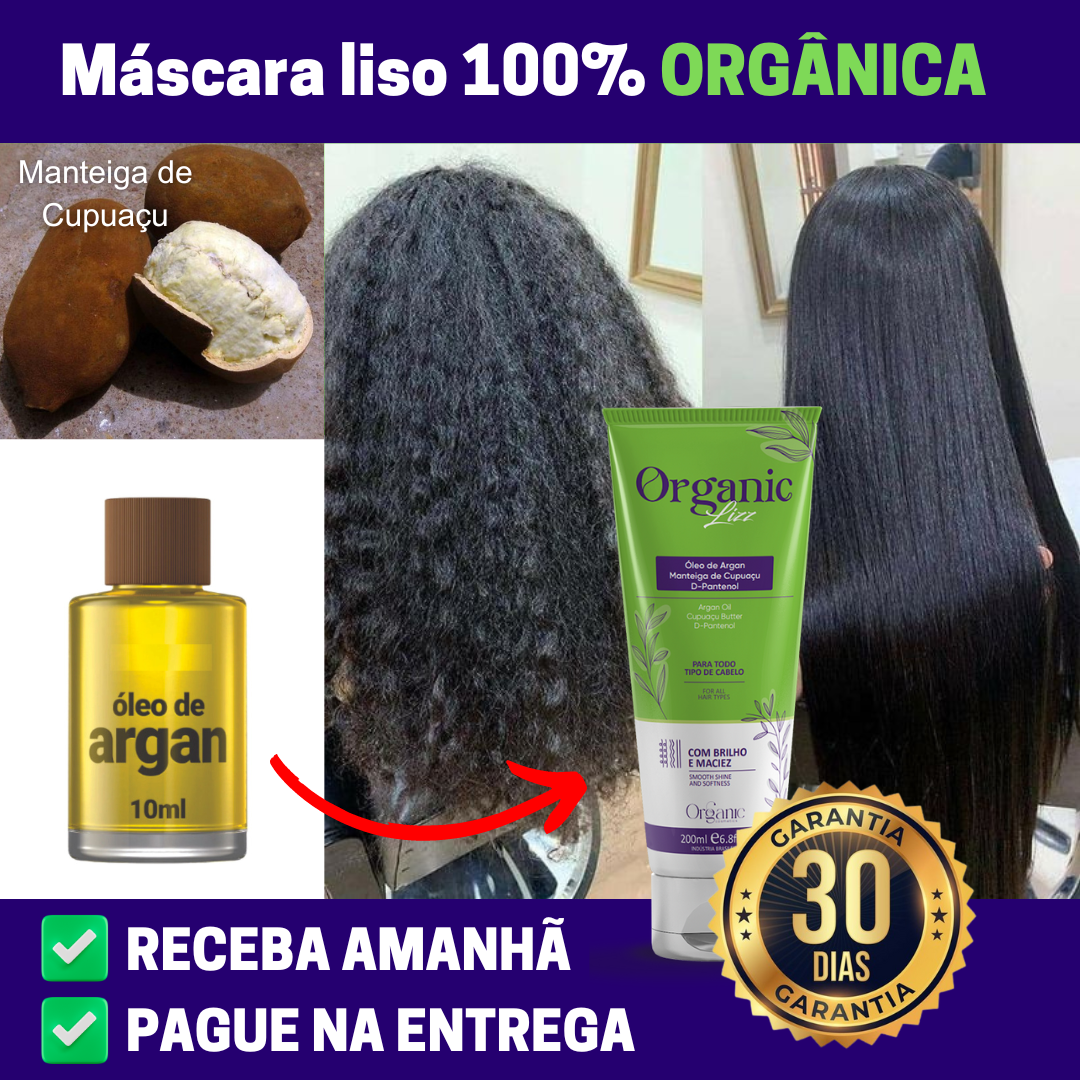 Comparação visual de cabelo antes e depois